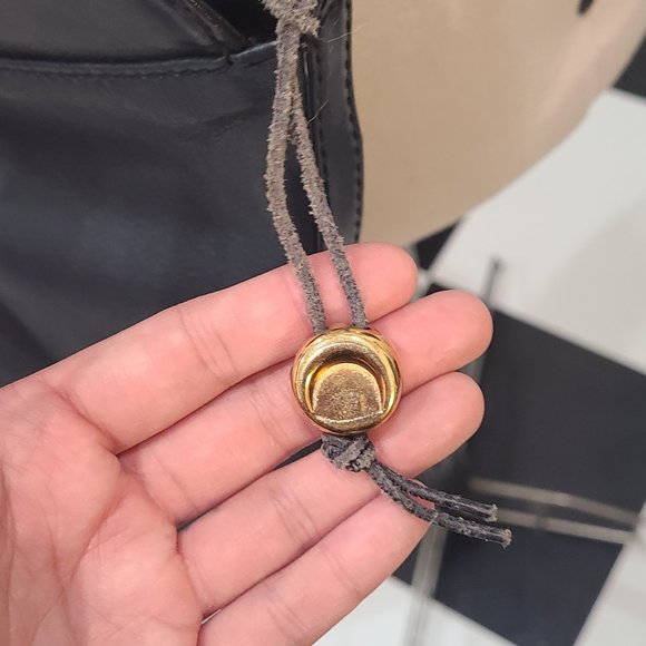 Vintage HCL Made in Germany Leather Crossbody Purse with 24k gold details - Picture 3 of 8